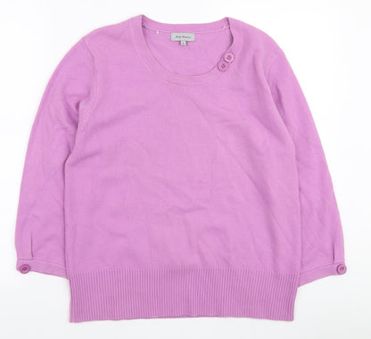 Womens UK Size L Ann Marie Purple Pullover Jumper