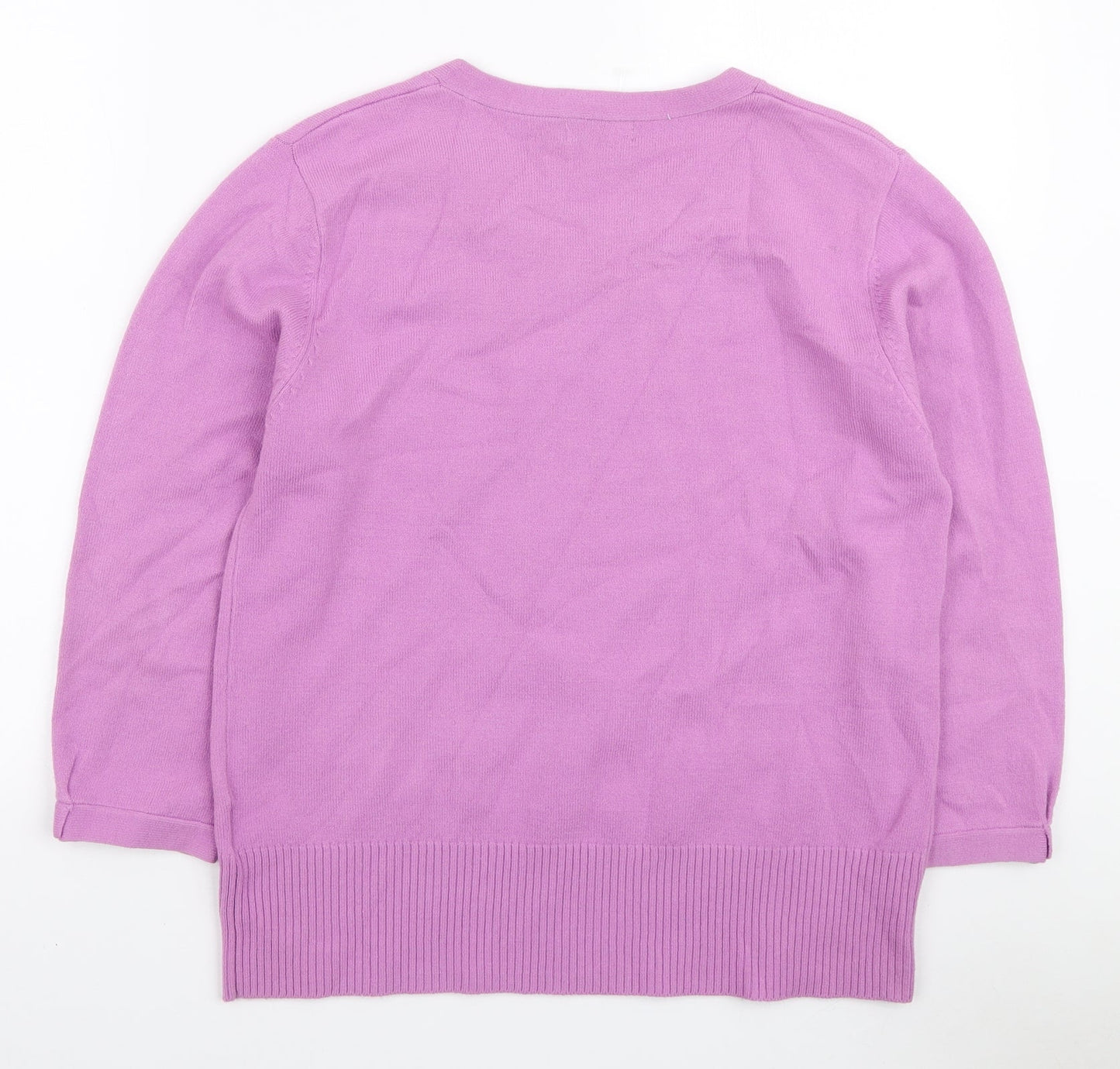 Womens UK Size L Ann Marie Purple Pullover Jumper