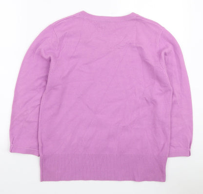 Womens UK Size L Ann Marie Purple Pullover Jumper