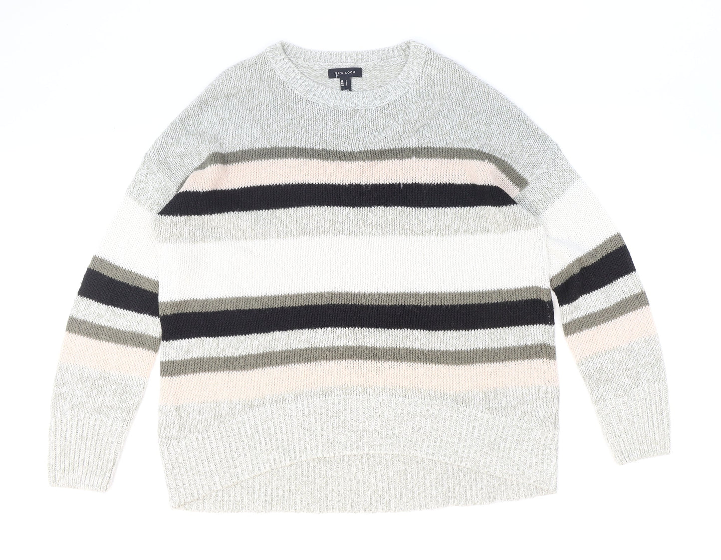 Womens UK Size L New Look Multicoloured Pullover Jumper