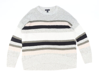 Womens UK Size L New Look Multicoloured Pullover Jumper