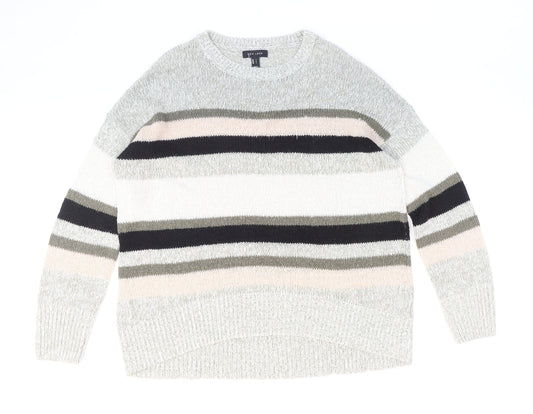 Womens UK Size L New Look Multicoloured Pullover Jumper