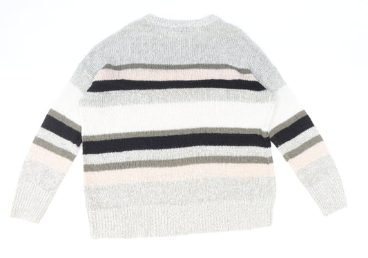 Womens UK Size L New Look Multicoloured Pullover Jumper