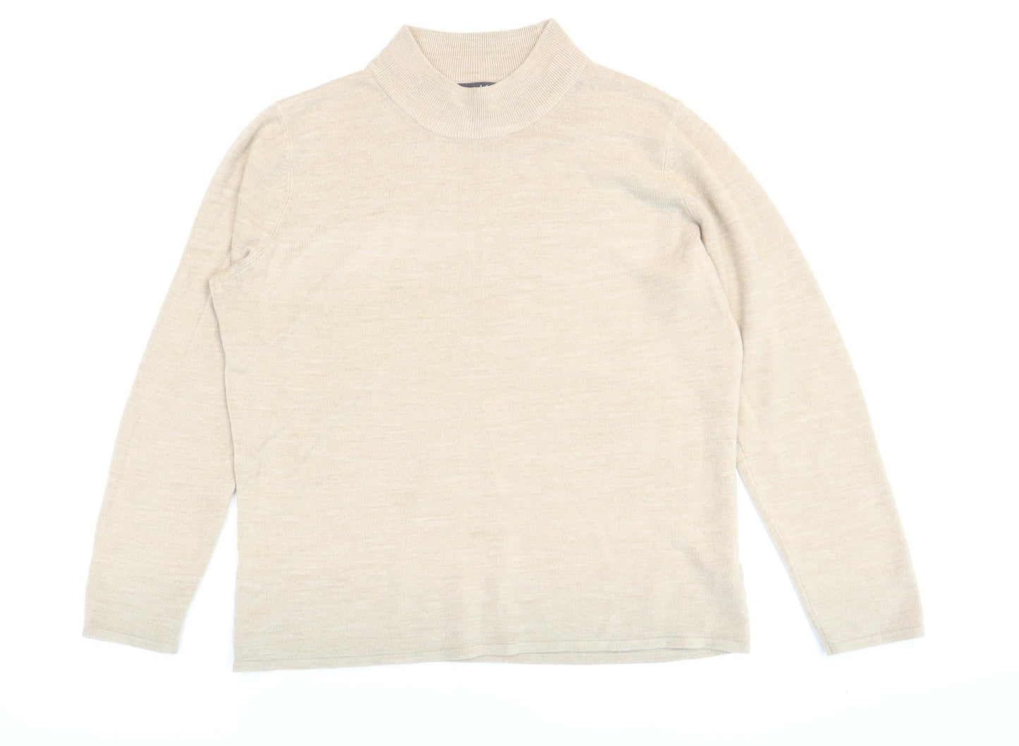 Womens UK Size M Bonmarché Beige Pullover Jumper