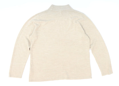 Womens UK Size M Bonmarché Beige Pullover Jumper