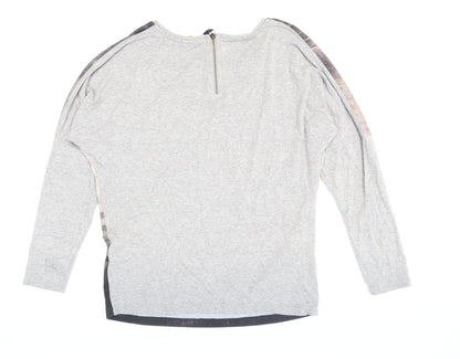 Womens UK Size 12 Taifun Multicoloured Basic T-Shirt