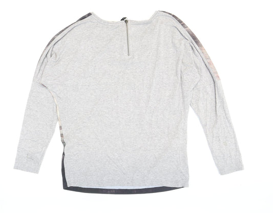 Womens UK Size 12 Taifun Multicoloured Basic T-Shirt