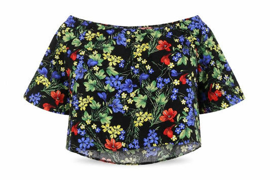 Womens UK Size 12 Roman Multicoloured Basic Blouse