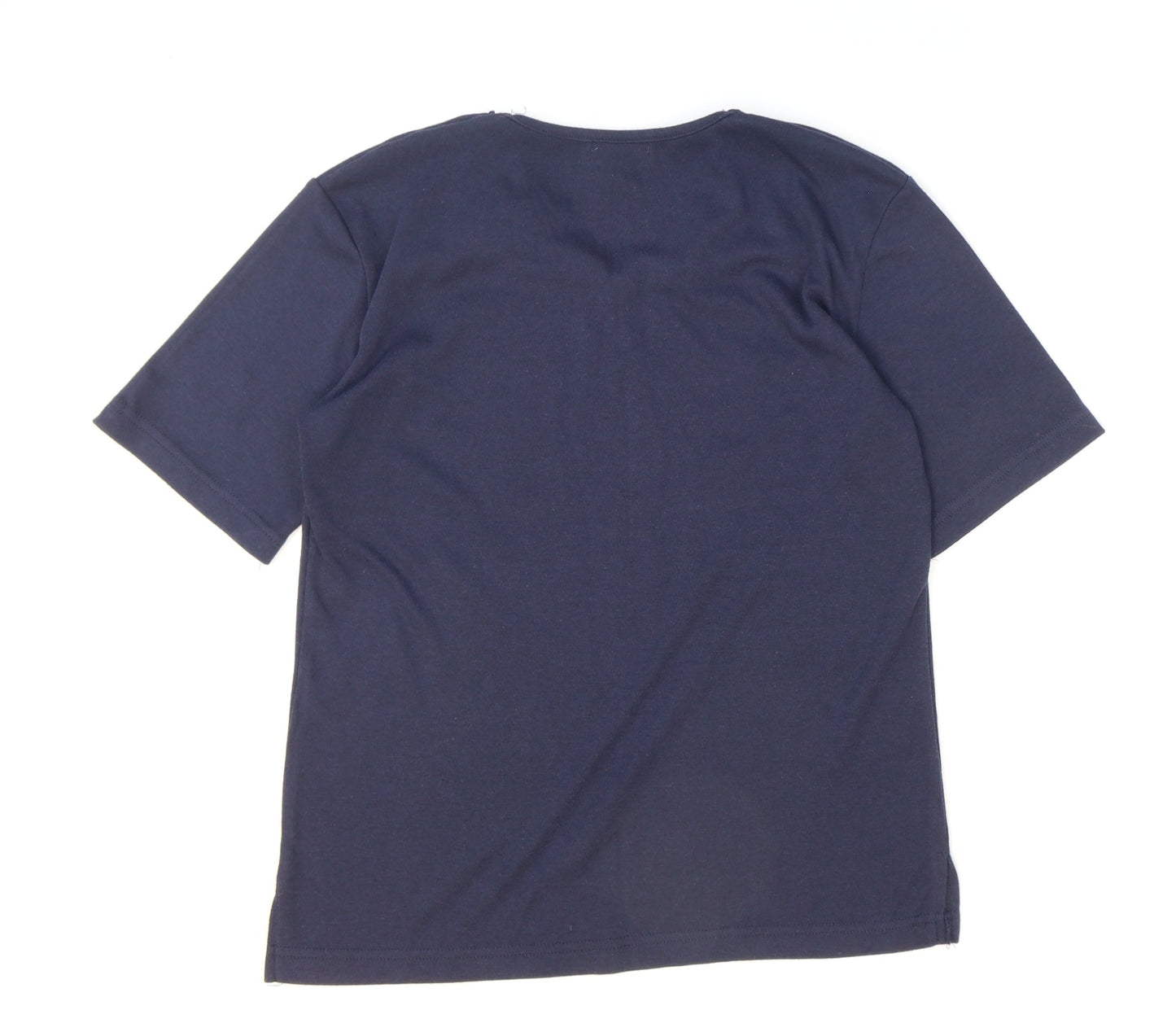 Womens UK Size S Paramour Blue Basic T-Shirt