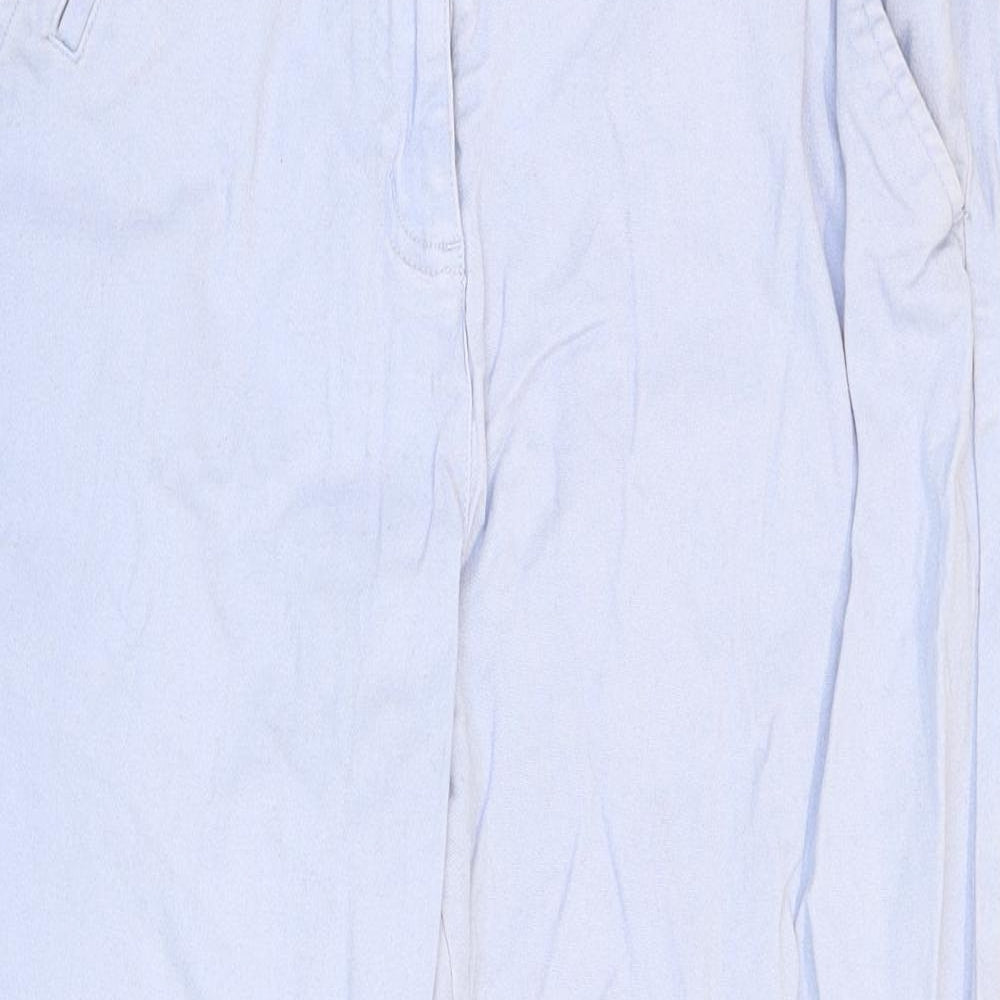 Capsule Womens Blue Cotton Cropped Jeans Size 8 L20 in Regular Zip
