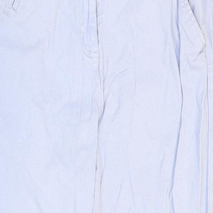 Capsule Womens Blue Cotton Cropped Jeans Size 8 L20 in Regular Zip