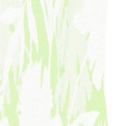 Cider Womens Green Floral Acrylic Bodycon Size S Square Neck Pullover