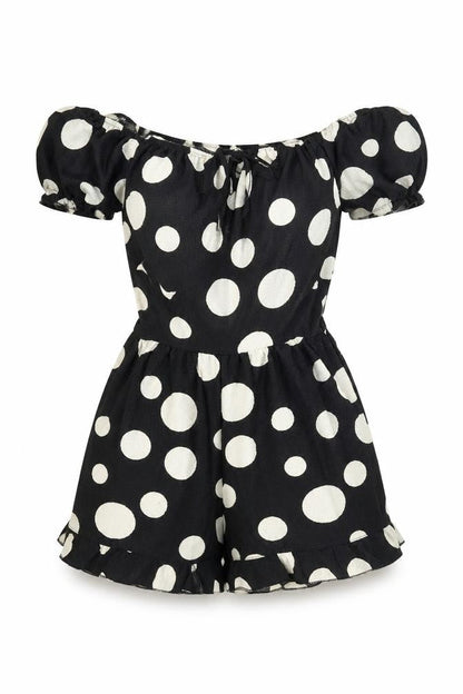 Womens UK Size 4 Miss Selfridge One-Piece Black Playsuit