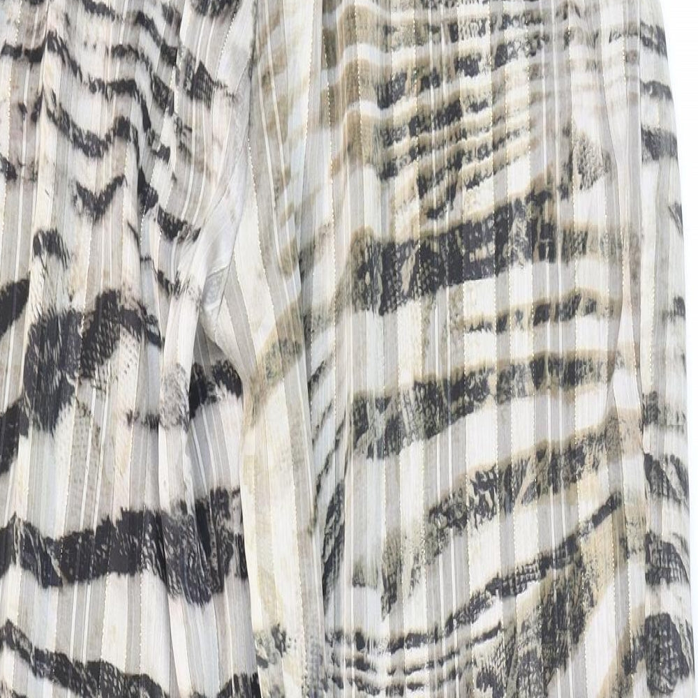 Feelhoo Womens Multicoloured Animal Print Polyester Windbreaker Trousers Size S L30 in Regular Tie