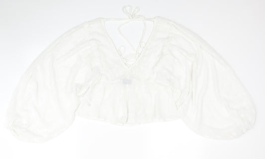 Womens UK Size 6 ASOS White Basic Blouse
