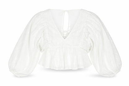 Womens UK Size 6 ASOS White Basic Blouse
