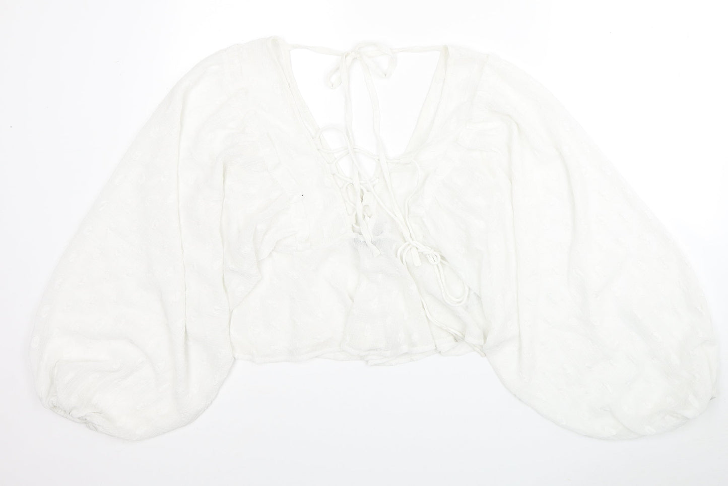 Womens UK Size 6 ASOS White Basic Blouse