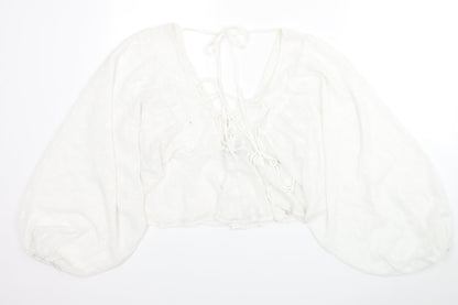 Womens UK Size 6 ASOS White Basic Blouse