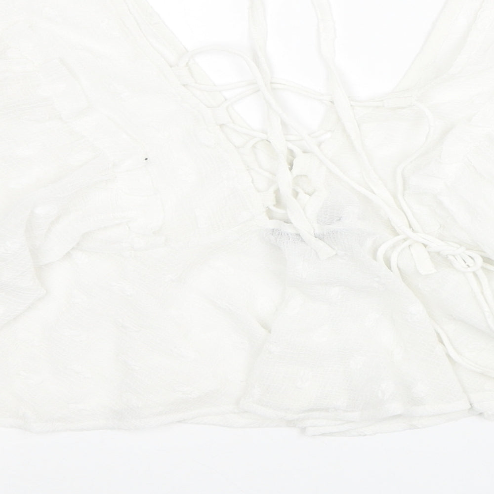Womens UK Size 6 ASOS White Basic Blouse