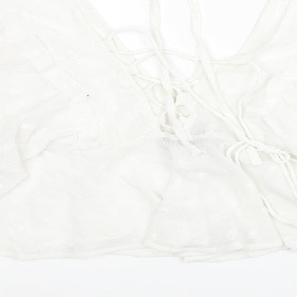 Womens UK Size 6 ASOS White Basic Blouse