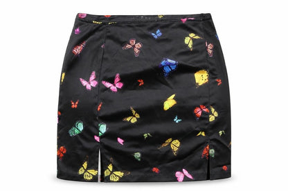 Womens UK Size S Motel Mini Satin Skirt