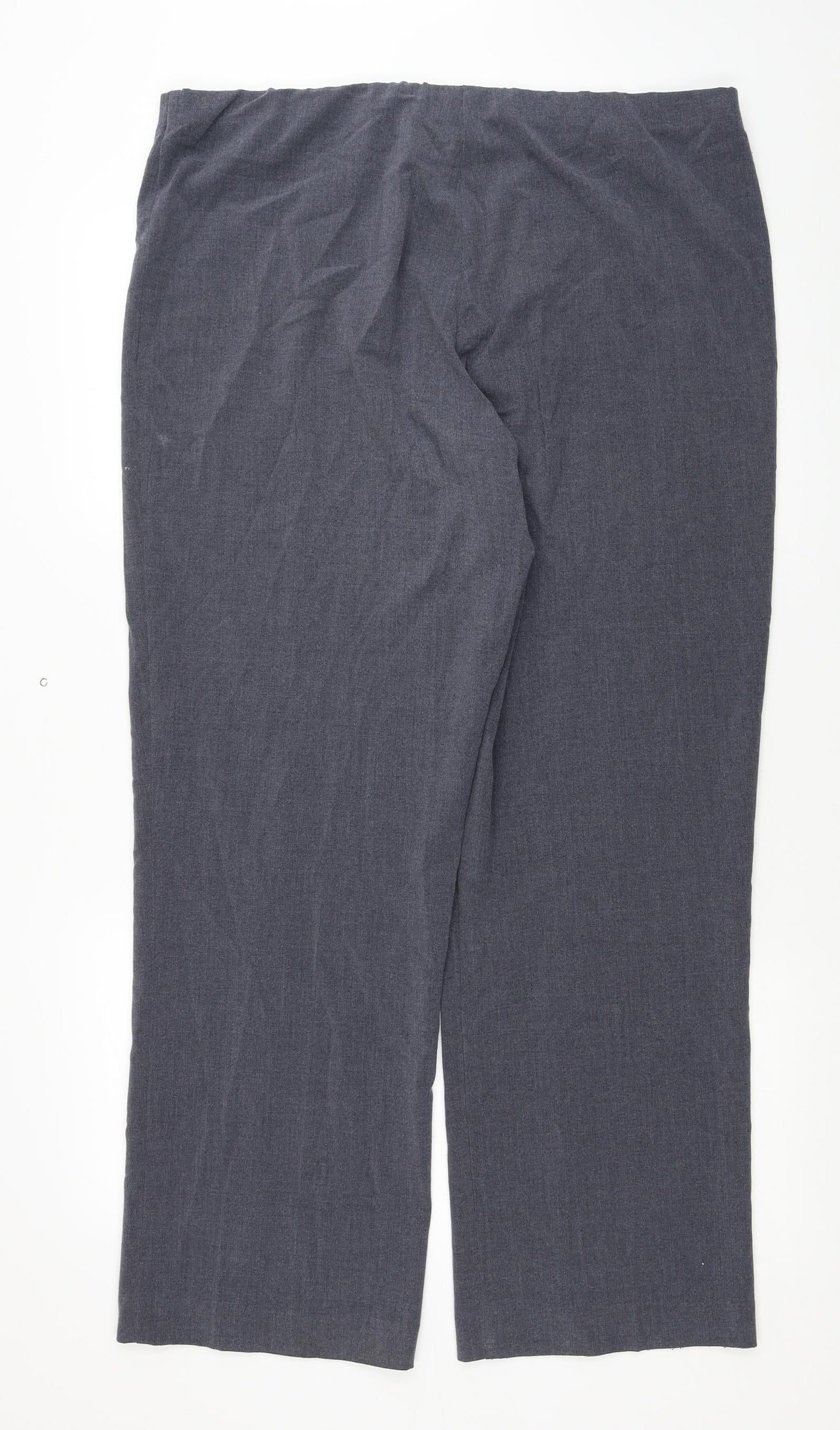 Autonomy Womens Grey Polyester Trousers Size 18 L28 in Regular