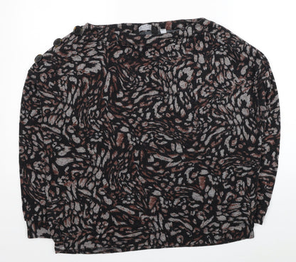 Womens UK Size 12 Dorothy Perkins Black Basic Blouse
