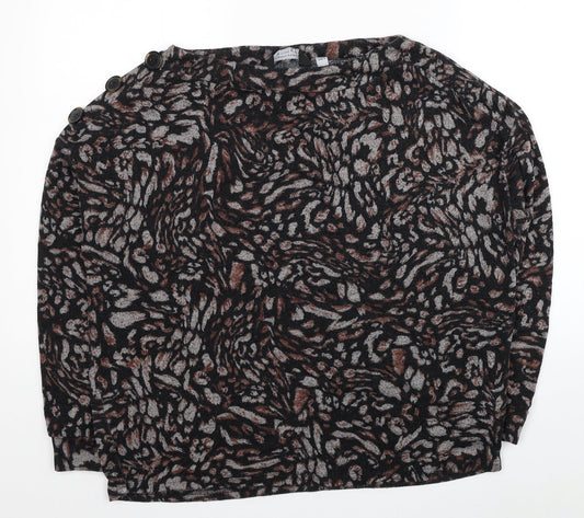 Womens UK Size 12 Dorothy Perkins Black Basic Blouse