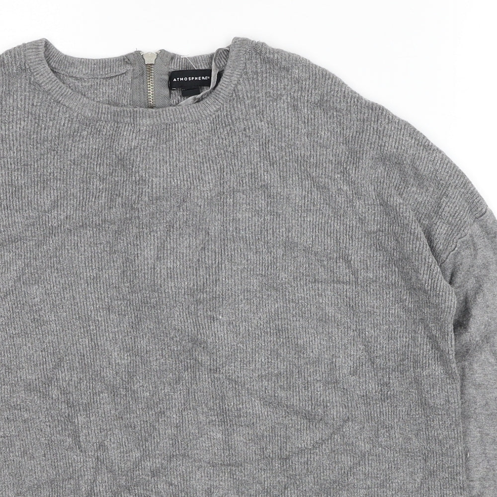 Womens UK Size 10 Atmosphere Grey Pullover Jumper