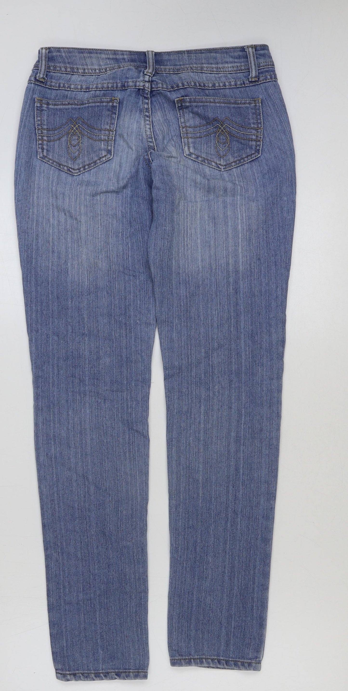 SO Womens Blue Cotton Skinny Jeans Size 30 in L31 in Regular Button