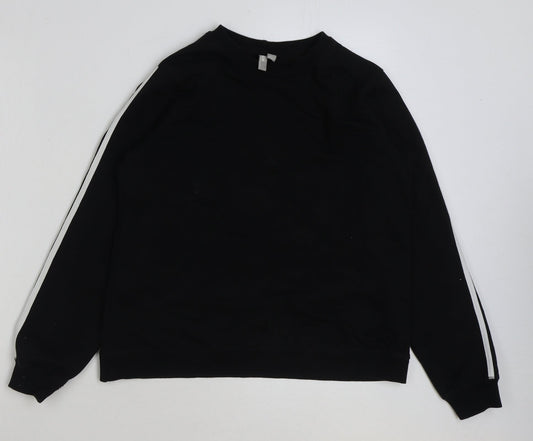 Womens UK Size 10 ASOS Black Pullover Sweatshirt