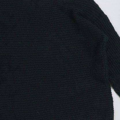 Primark Womens Green Scoop Neck Acrylic Pullover Jumper Size 8