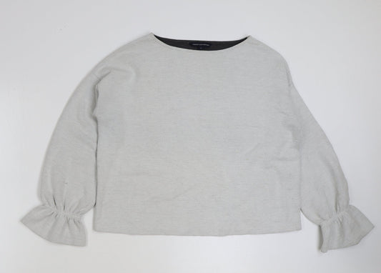 Womens UK Size S French Connection Grey Pullover Sweatshirt