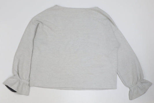 Womens UK Size S French Connection Grey Pullover Sweatshirt