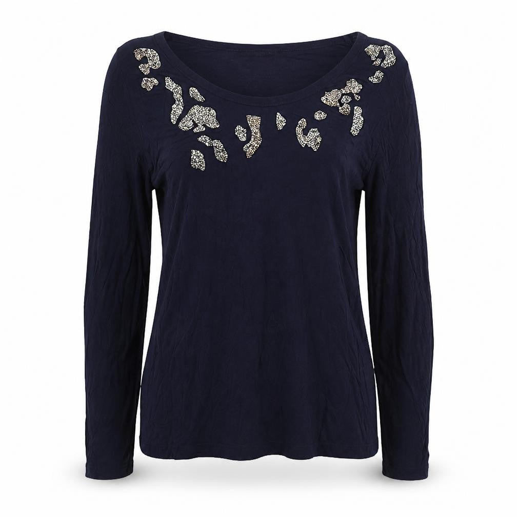 Womens UK Size L Zara Blue Basic T-Shirt