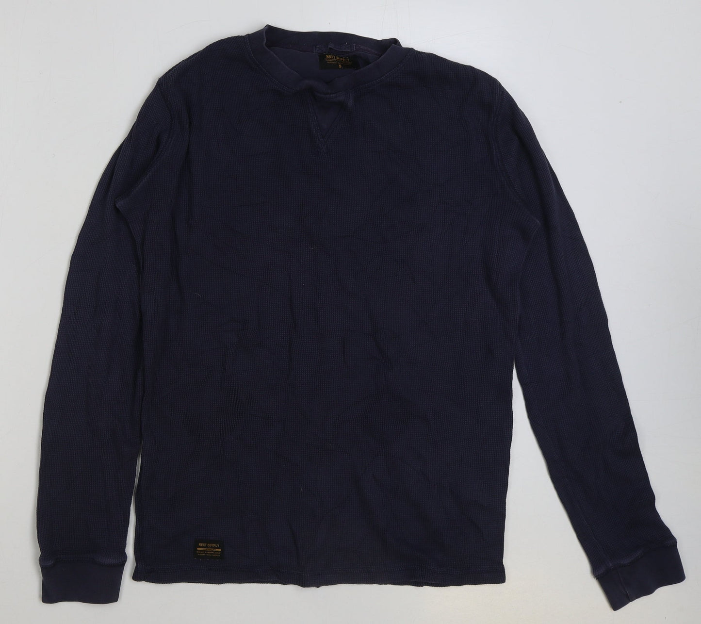 Mens UK Size S NEXT Blue Pullover Sweatshirt