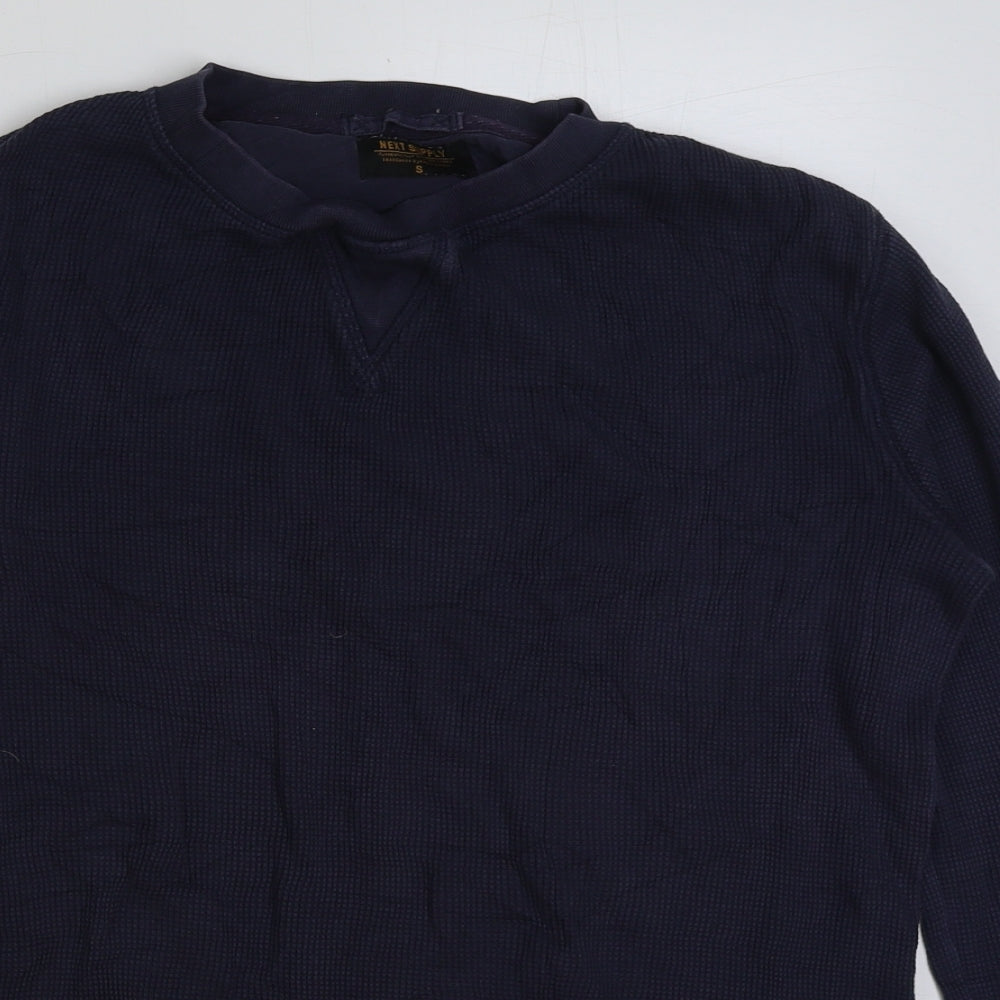 Mens UK Size S NEXT Blue Pullover Sweatshirt