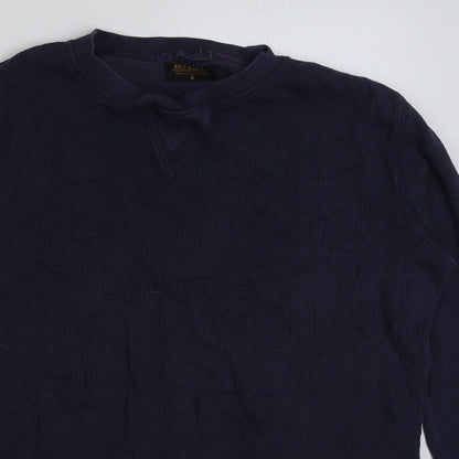 Mens UK Size S NEXT Blue Pullover Sweatshirt