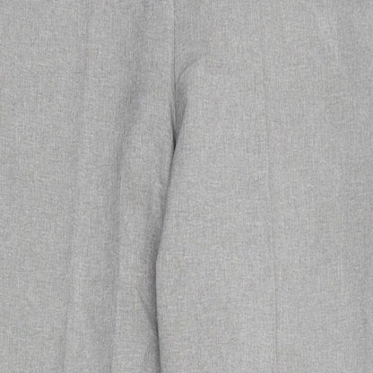 Emma Womens Grey Polyester Trousers Size 12 L26 in Regular