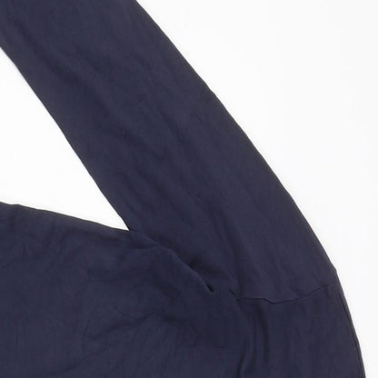 Womens UK Size M Isle Blue Basic T-Shirt