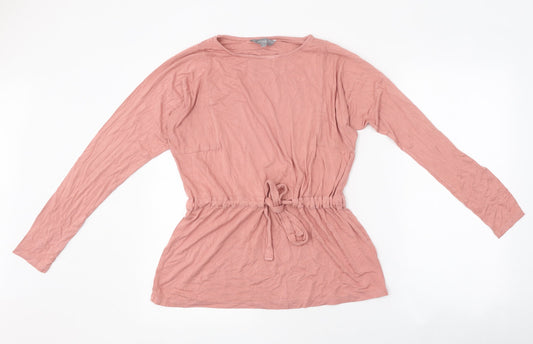 Womens UK Size 14 Principles Pink Basic T-Shirt