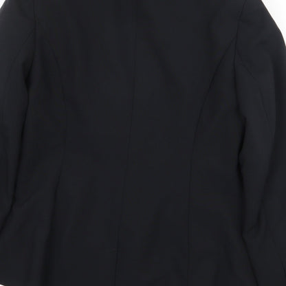 BHS Womens Black Polyester Jacket Suit Jacket Size 12