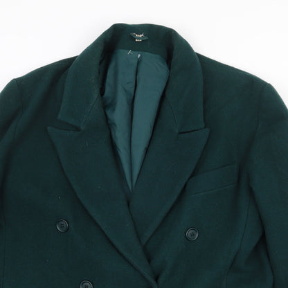 House of Fraser Womens Green Jacket Size 12 Button