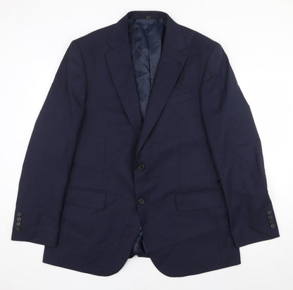 Mens UK Size 44 Marks and Spencer Regular Blue Suit Jacket