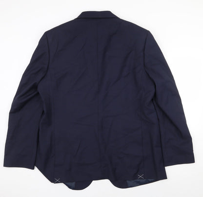 Mens UK Size 44 Marks and Spencer Regular Blue Suit Jacket