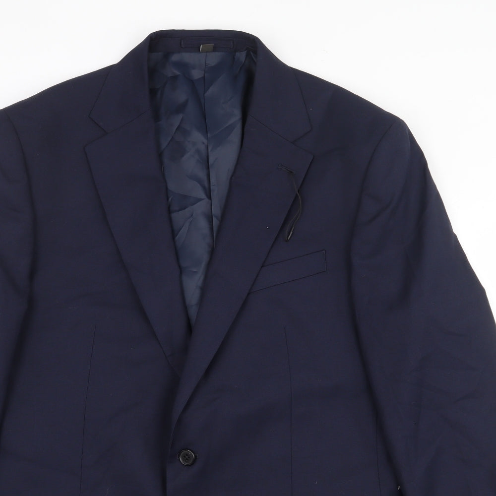Mens UK Size 44 Marks and Spencer Regular Blue Suit Jacket
