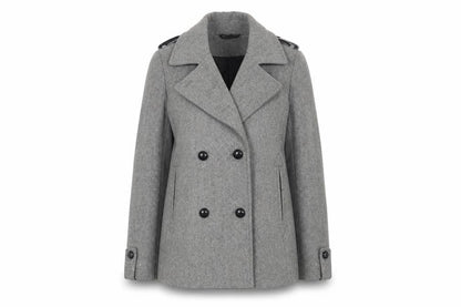 Womens UK Size 10 Topshop Grey Trench Coat
