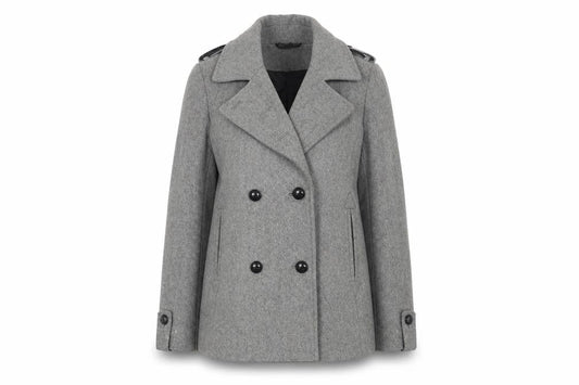 Womens UK Size 10 Topshop Grey Trench Coat