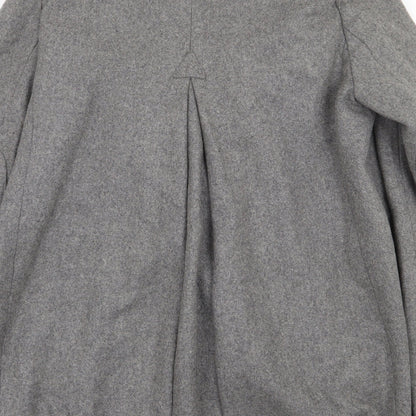 Womens UK Size 10 Topshop Grey Trench Coat