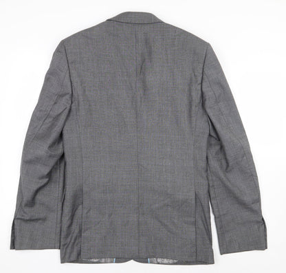 Mens UK Size 36 Burton Regular Grey Suit Jacket